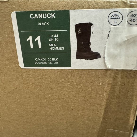 Kamik Men's Black and Gray Rain & Snow Boots - Picture 6 of 6